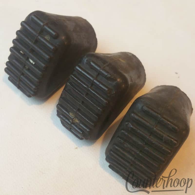 *Ludwig 3x Hercules Rubber Foot/Feet Set Cymbal/Drum Stand Tube Base Vintage 70s image 1