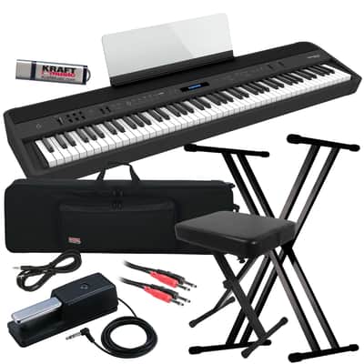 Roland FP-90X Digital Piano - Black STAGE ESSENTIALS BUNDLE