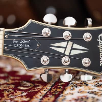 2013 Epiphone Limited Edition Les Paul Custom Pro - in TV Silver image 17