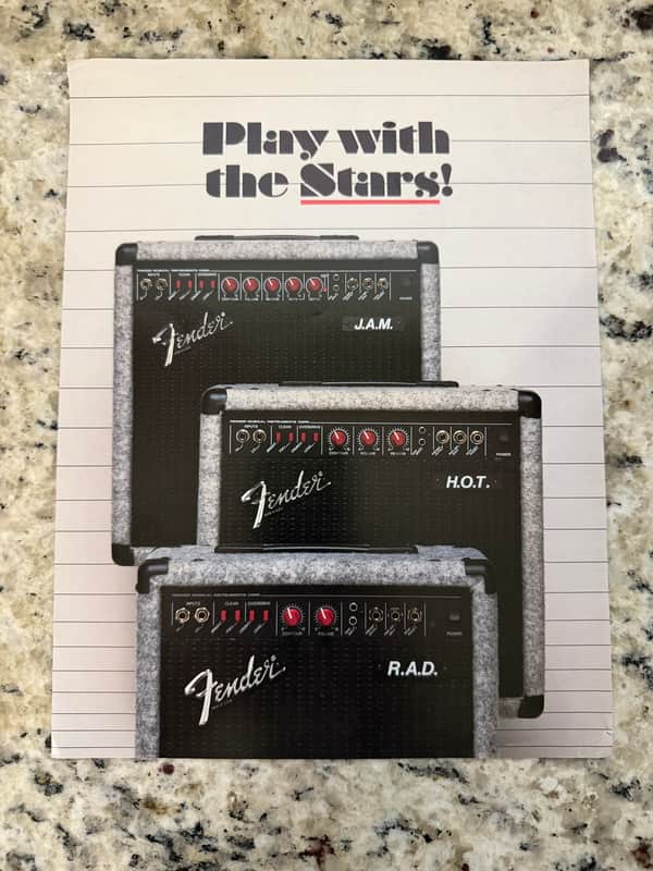 Fender Rad Hot Jam Amp Flyer 1990 image 1