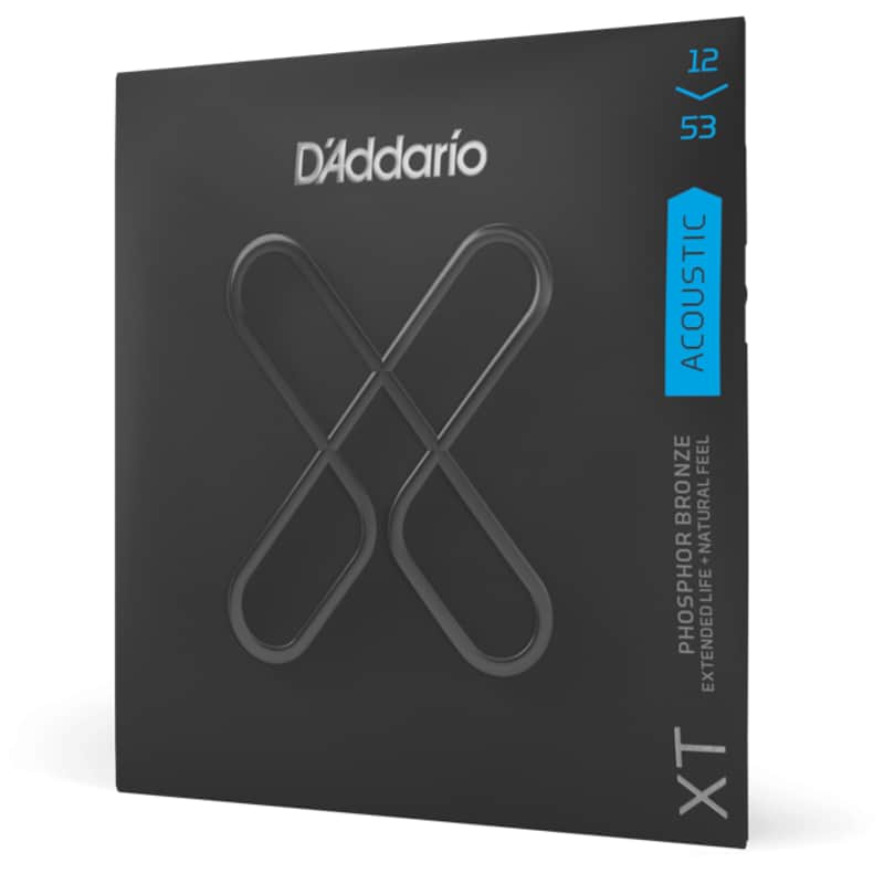 D'Addario XT Phosphor Bronze Acoustic Guitar Strings, Regular Light, 12-53 image 1