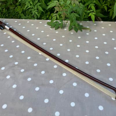 Double Bass French Bow- New Hair - Great Condition - Lovely Clear Articulate image 8