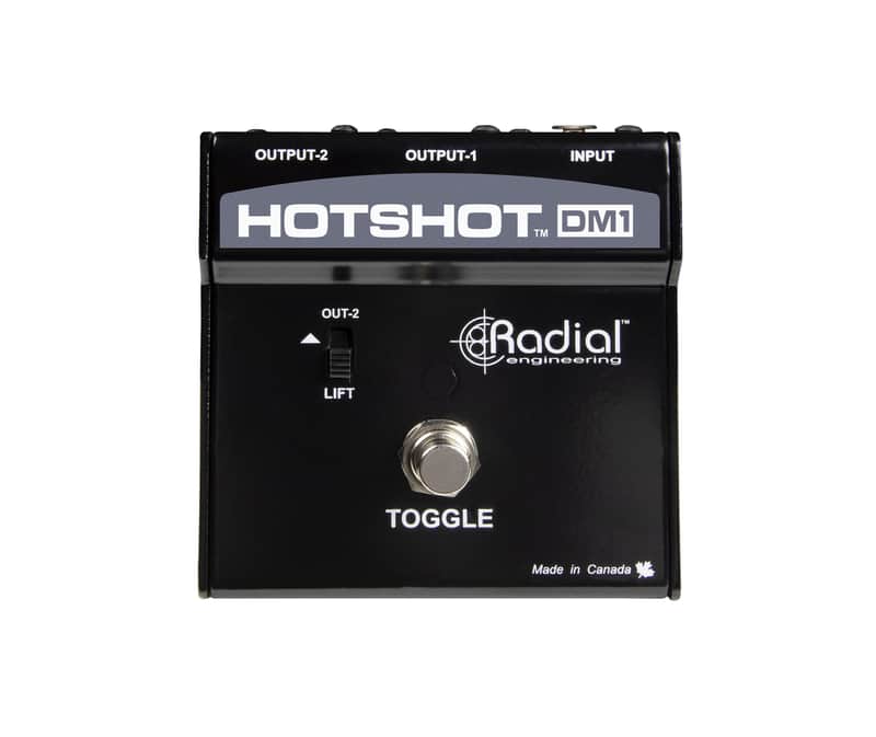 Radial Engineering HotShot DM-1, Microphone Switcher with Momentary Toggle Footswitch image 1