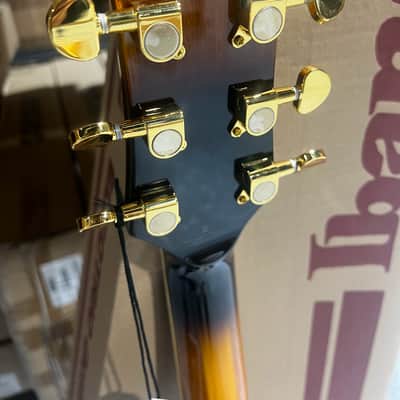 Ibanez Artcore Expressionist AM93QM Semi-hollow Electric Guitar - Antique Yellow Sunburst image 6