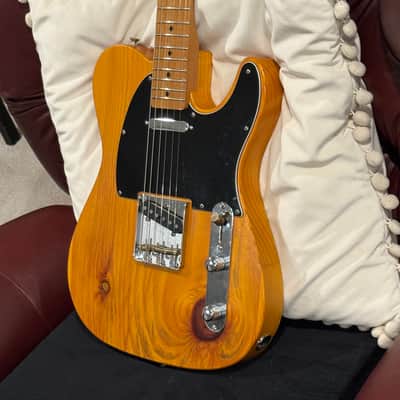 Fender Player MIM Partscaster Tele - 2021 With Fender Vintage ‘64 Pickups and Custom Knotty Pine Body image 3