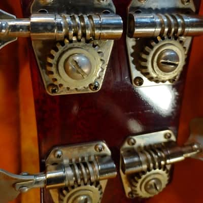 Vintage 1963 1 Owner Gibson EB-0 Cherry OHSC Strap Hang Tag Free Shipping! image 5