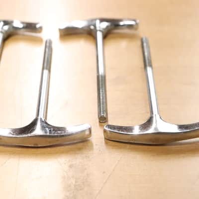 Ludwig USA 4 1/8" Chrome T Rods 8pk Vintage 1960's -70's #2 image 4