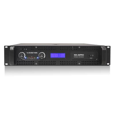NIX-A6PRO | 2-Channel 1500W Rack Mountable Professional Power Amplifier with Low Pass Filter, LCD Display image 1