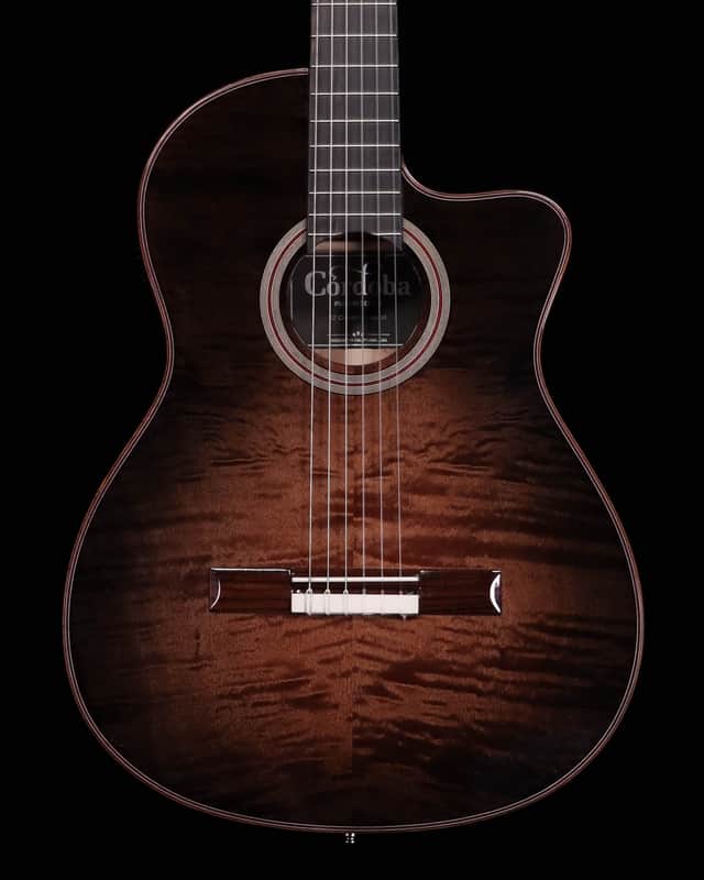 Cordoba Fusion 12 Cinnamon Burst Nylon String Guitar image 1