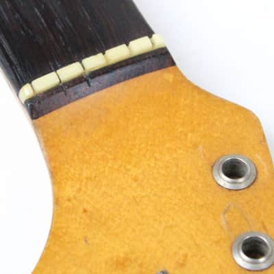 RARE 1963 Vintage Fender Stratocaster Neck Maple Brazilian Rosewood Clay Inlays Strat USA 1960s L-Series Pre-CBS image 14