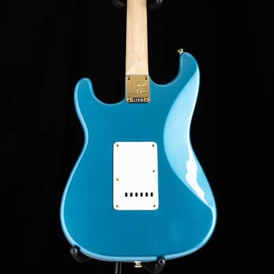 Squier 40th Anniversary Gold Edition Stratocaster Lake Placid Blue image 6
