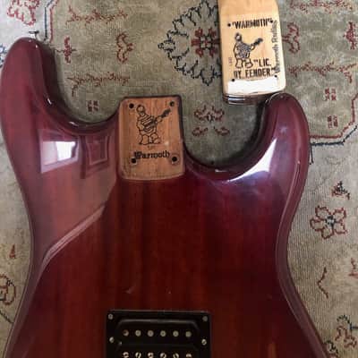 Warmoth Strat  Trans Red Burst image 11