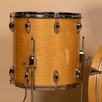 1990s Slingland Artist Custom Natural Maple Drum Set 14x20 8x12 14x14 and 5x14 image 4