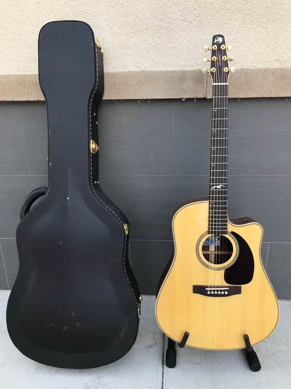 2005 Seagull Artist Series Studio CW 6-String Acoustic-Electric Guitar with Case image 1