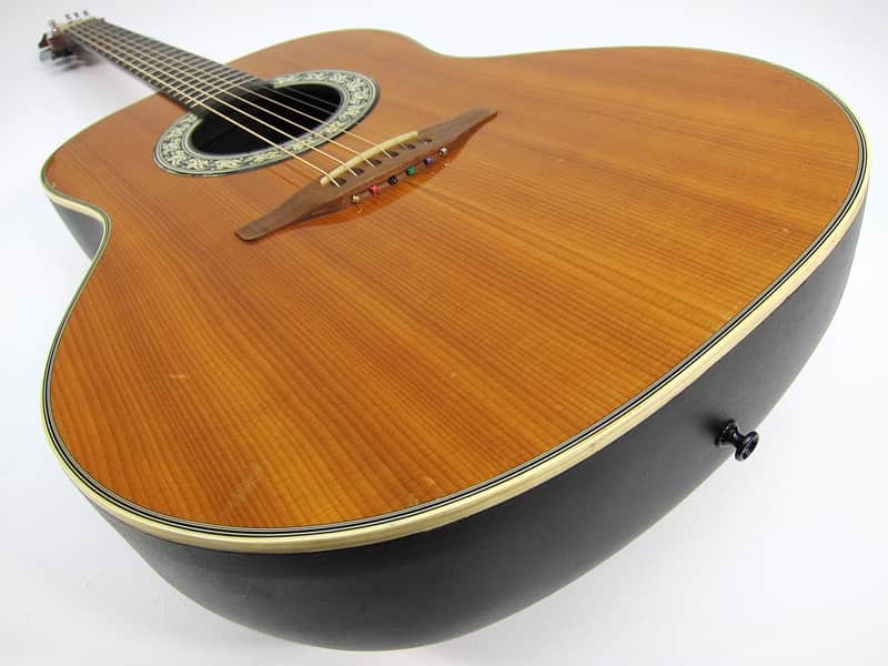 Vintage 1975 Ovation Balladeer 1111-4 Deep Bowl Acoustic Guitar w Orig Case Plays & Sounds Great! image 1