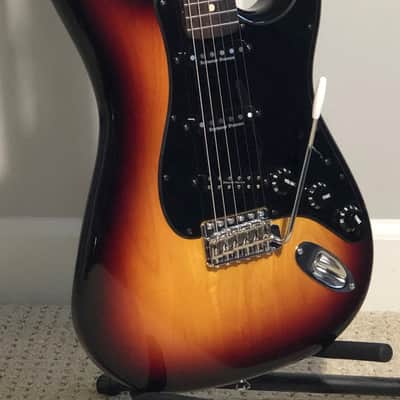 Warmoth Stratocaster 2017 Black-Red-Yellow Burst w/ Roasted Maple Neck & Rosewood Fingerboard image 3