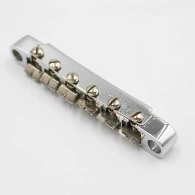 1980s Vintage Epiphone BR-EG Guitar Tune-O-Matic Chrome Guitar Bridge for Gibson Les Paul image 2