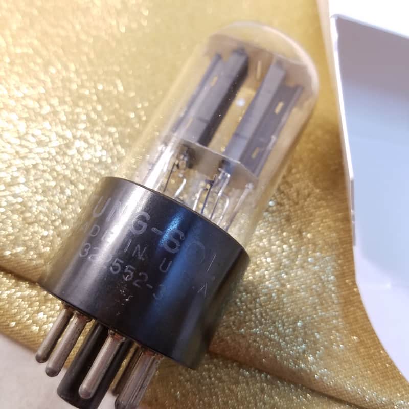 Tung-Sol Matched Pair (2) 6SN7GT tNOS AT1000 TESTED Vacuum Tubes T5 dual triode 1953-1955 image 1
