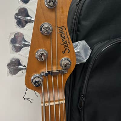 Sadowsky MetroExpress 21 Fret Vintage M/J Bass 5 String Maple Fretboard - Tobacco Sunburst image 3