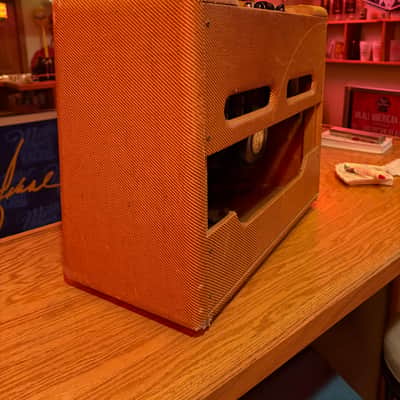 1956 Fender Deluxe 5E3 Narrow Panel 15-Watt 1x12" Guitar Combo- Tweed image 6