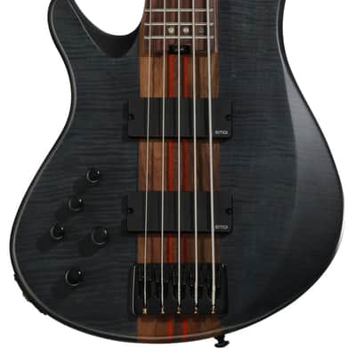 Schecter Charles Berthoud CB-5 LH - See Thru Black Satin (2874) image 3