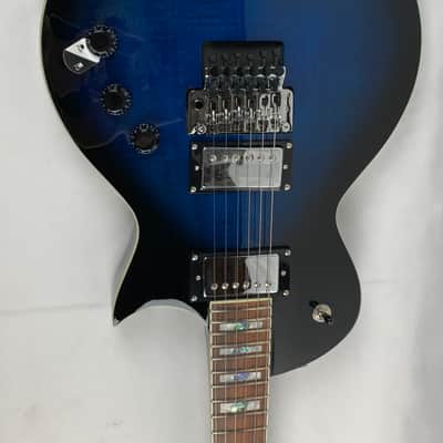 ESP LTD AS-1 FR FM Alex Skolnick Black Aqua Sunburst BLKAQSB + Hardshell Case B-Stock - KOREA image 7