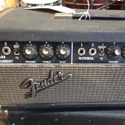 Fender Bassman 2-Channel 50-Watt Guitar Amp Head 1965 - Black Panel - Local Pickup Only image 2