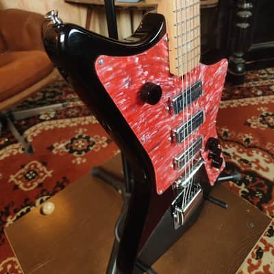 Krunk Ani Style Black Custom Guitar Soviet Era Reissue Rare USSR Retro image 5