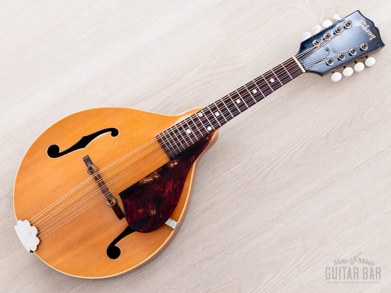 1954 Gibson A-40 Vintage A-Style Mandolin Natural, 100% Original w/ Case image 1