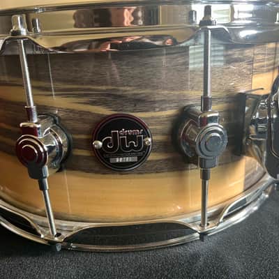 DW Exotic Performance Black Polar Snare Drum 6.5x14 image 1