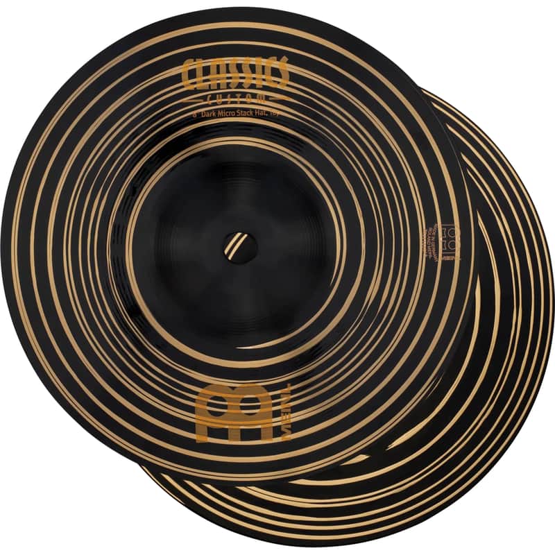 Meinl Classics Custom Dark Micro Stack Hi Hat Cymbals 8" image 1