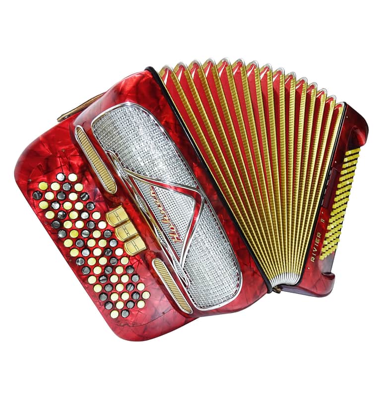 Hohner Riviera II Lightweight 5 Row Button Accordion C System made in Germany 2147, incl New Straps, Amazing sound! image 1