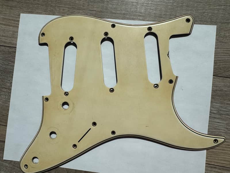 8 Hole 50's Fender Stratocaster 56 Vintage Pickguard Celluloid / Nitrate White / Cream 54 thru 58 RI image 1