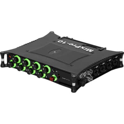 Sound Devices MixPre-10 II (32bit floating) — Like New in Original Box w/ Accessories (Dual External Battery Sled, 2x Batteries, AA Battery Sled, 256 SDHC Card, LowePro Mixer/Gear Bag) image 2