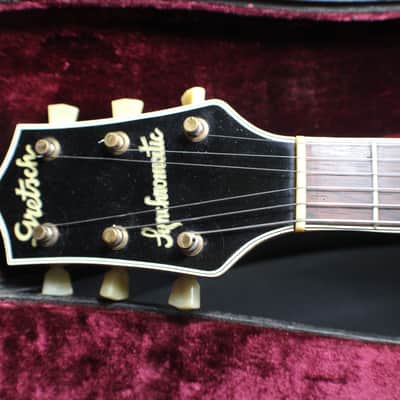 A Vintage 1939 Beautiful Gretsch Syndromic Cat Eye Holes Archtop Guitar in it's Original Case   # 3 G image 3