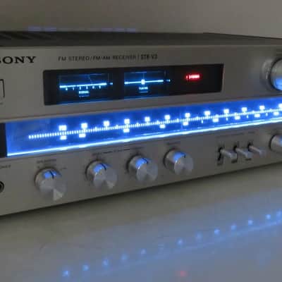 SONY STR-V3 AM/FM STEREO RECEIVER FULLY SERVICED RECAPPED + LED'S image 3
