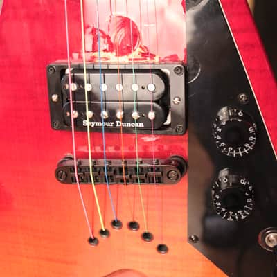LTD Dave Mustaine DV8-R Tequila Sunrise w/ESP Sig Case image 3
