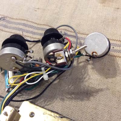 Used G&L Electric Guitar Import Wiring Harness Assembly & Pickups Legacy HSS Strat Style image 8