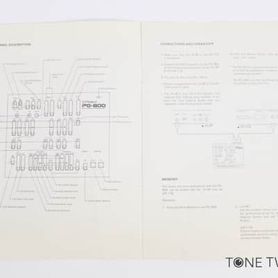 Roland PG-800 Synthesizer Programmer Owners Manual MKS-70 VINTAGE SYNTH DEALER image 3