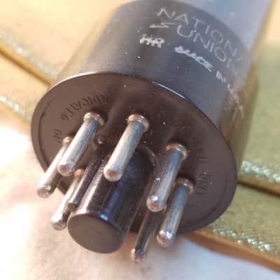 NU National Union 6V6GT/G tNOS AT1000 TESTED Vacuum Tube greyglass Rare WWII era Beam Power 6V6 1942-1946 image 10
