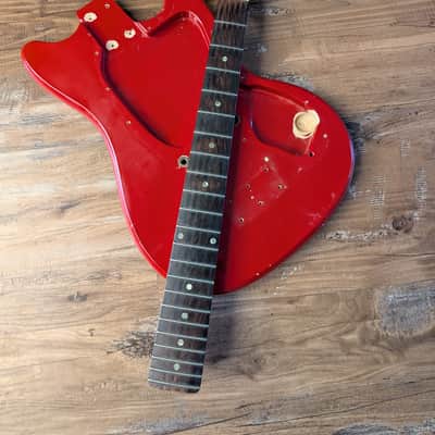 Kalamazoo KG Electric Guitar Body And Neck Only Vintage 1960s Red CLEAN! image 1