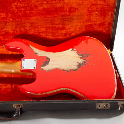 1965 Fender Jazz Bass – Dakota Red w/ Matching Headstock, Original Pickups, OHSC image 5