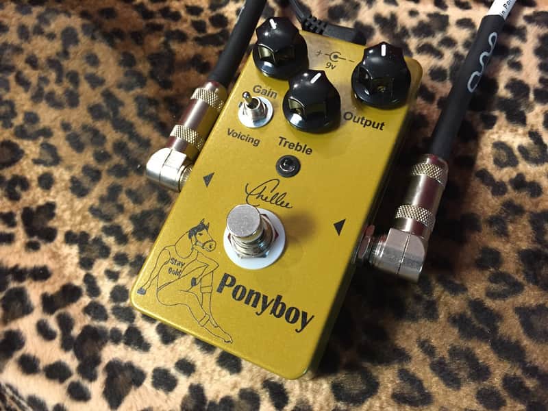 Chellee Pony Boy klon klone boost overdrive pedal gold horsie