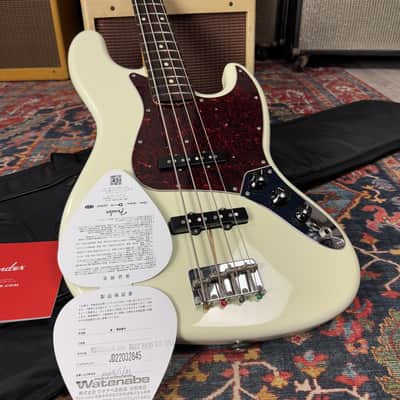 Fender Heritage 60's Jazz Bass Oly White Rosewood Nitro Lacquer 2022 image 7