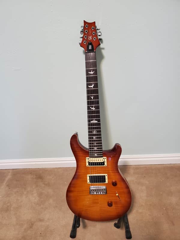PRS SE Custom 24 7-String 2012 - 2014 - Vintage Sunburst w/ Case image 1