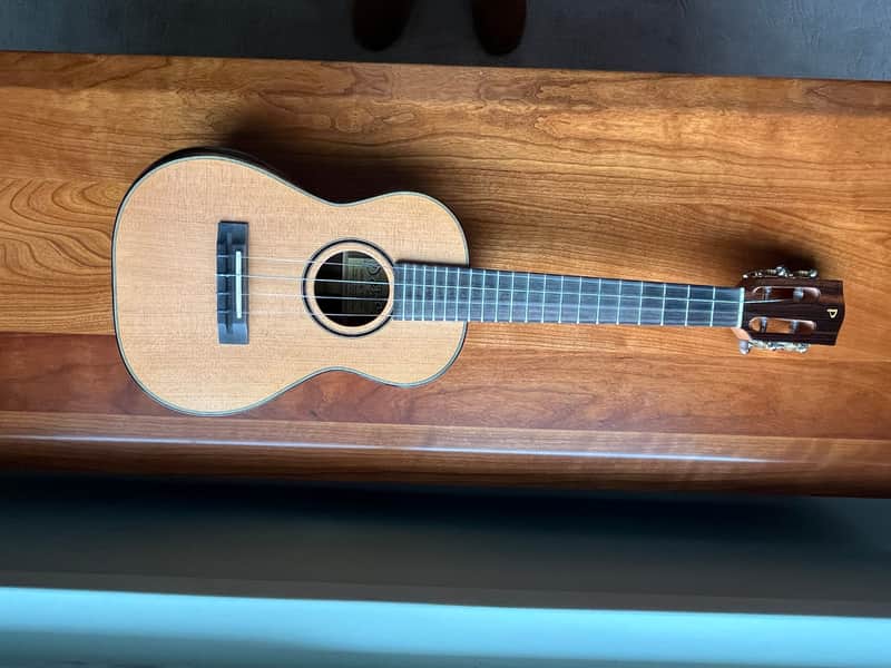 Pono Limited Edition Master Series Cedar Top Acacia Tenor 2018 - Gloss finish body and faceplate, satin finish neck image 1