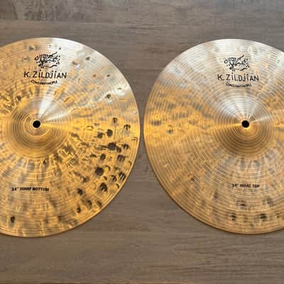Zildjian 14" K Constantinople Hi-Hat Cymbals (Top Cracked) image 1
