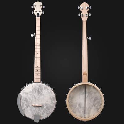 5 String Banjos Full Size Open Back Banjo Adjustable Maple Body Head with 2 Tuning Wrench, 4 Picks, Strings, Tuner, Strap Ruler, Cleaning Cloth, Gig Bag for New Beginner Professional image 3
