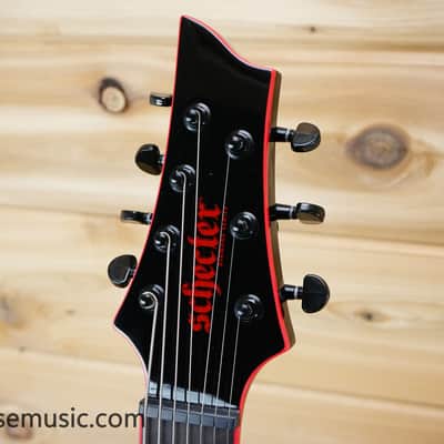 Schecter Sunset-7 Red Dawn - Gloss Black image 12