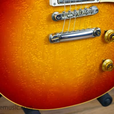 Gibson Custom Shop M2M Birdseye ’59 Les Paul Standard Reissue - Washed Cherry Sunburst image 7